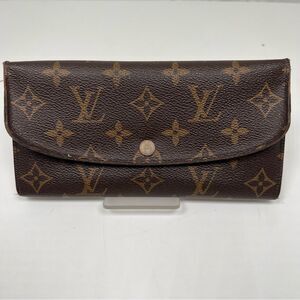 LOUIS VUITTON LONG WALLET MONOGRAM CANVAS BROWN
